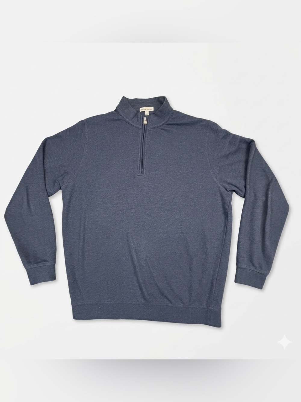 Peter Millar Perth Performance Quarter-Zip Mens Large Blue Golf Pullover ME0EK40
